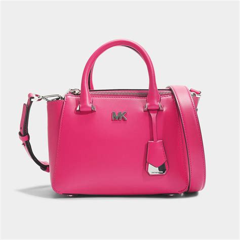 michael kors mini messenger bag pink|Michael Kors small Messenger bag.